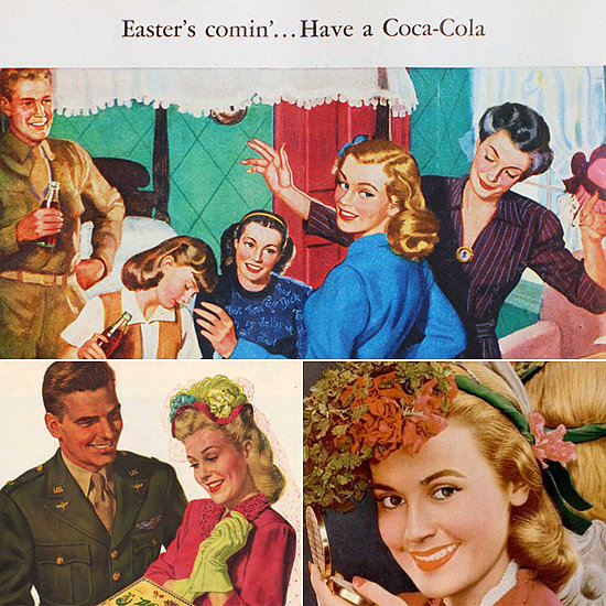 Hunt For Eggs in Your Sunday Best With Women in Vintage Easter Ads Hunt For Eggs in Your Sunday Best With Women in Vintage Easter Ads