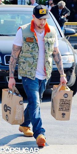 Joel Madden went grocery shopping in LA on Thursday.
Joel Madden went grocery shopping in LA on Thursday.