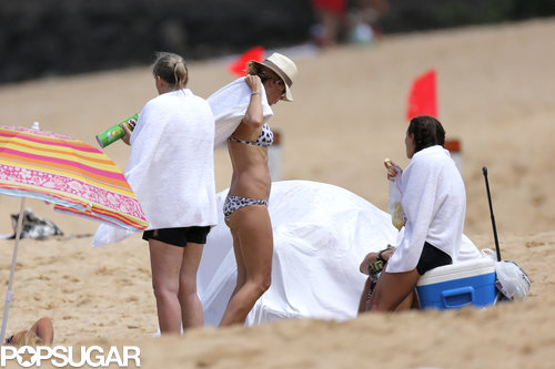 Heidi Klum wore a bikini in Hawaii.
Heidi Klum wore a bikini in Hawaii.
