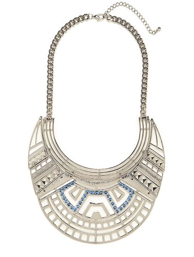 Silver Bantu Bib