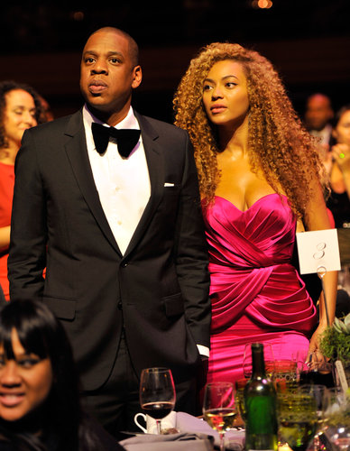 Beyoncé and Jay-Z dressed up for the Keep a Child Alive gala in NYC in September 2010. Jay kept it classic in a black tuxedo, while Beyoncé chose a bright, draped fuchsia dress.
Beyoncé and Jay-Z dressed up for the Keep a Child Alive gala in NYC in September 2010. Jay kept it classic in a black tuxedo, while Beyoncé chose a bright, draped fuchsia dress.