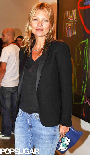 Kate Moss visited the Sao Paulo Bienal exhibition in Brazil on Thursday.
Kate Moss visited the Sao Paulo Bienal exhibition in Brazil on Thursday.