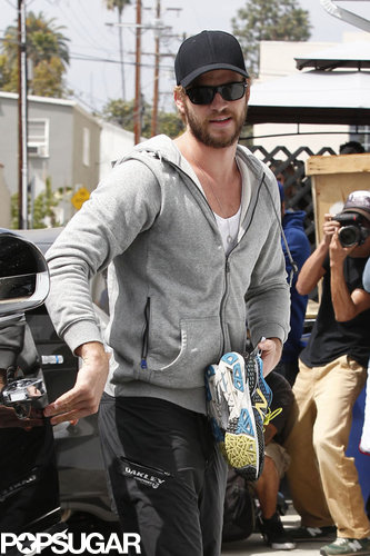 Liam Hemsworth Shows a Positive Outlook in LA Liam Hemsworth Shows a Positive Outlook in LA