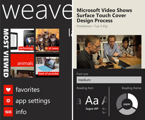 Weave News Reader Weave News Reader