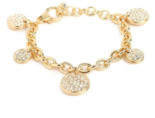 Gold Multi-Disk Bracelet