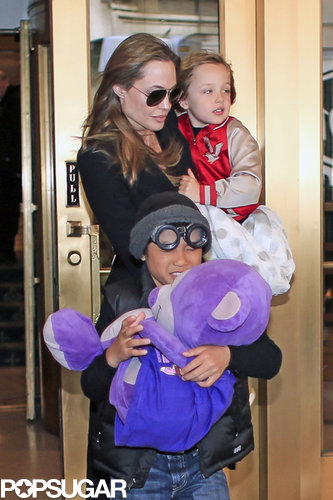 Knox Jolie-Pitt popped up in the Big Apple with his mom, Angelina Jolie, and brother Pax Jolie-Pitt to go toy shopping in April.
Knox Jolie-Pitt popped up in the Big Apple with his mom, Angelina Jolie, and brother Pax Jolie-Pitt to go toy shopping in April.