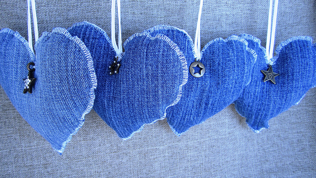 Denim hearts