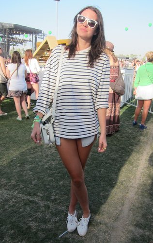 Sometimes, all you need is an oversize striped shirt, a glow-in-the-dark Alexander Wang bag, and cute white shoes to stand out at Coachella.
Source: Chi Diem Chau
Sometimes, all you need is an oversize striped shirt, a glow-in-the-dark Alexander Wang bag, and cute white shoes to stand out at Coachella.
Source: Chi Diem Chau