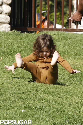 Rachel Zoe Slides With Skyler During Park Playtime Rachel Zoe Slides With Skyler During Park Playtime