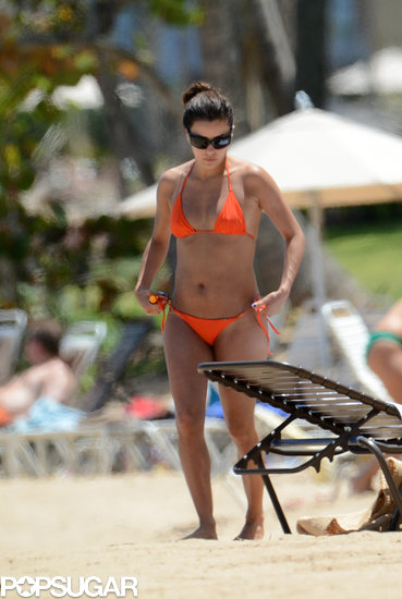 Eva Longoria slipped on an orange bikini for some rest and relaxation on the beach in Puerto Rico.
Source: INF/Splash
Eva Longoria slipped on an orange bikini for some rest and relaxation on the beach in Puerto Rico.
Source: INF/Splash
