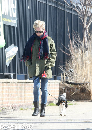 Michelle Williams went for a walk with her dog in Brooklyn.
Michelle Williams went for a walk with her dog in Brooklyn.