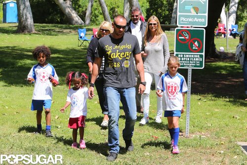 Martin Kristen led the way as he and Hedi Klum took her kids and parents to cheer on Leni Klum and Henry Samuel at their LA soccer game on Saturday.
Martin Kristen led the way as he and Hedi Klum took her kids and parents to cheer on Leni Klum and Henry Samuel at their LA soccer game on Saturday.