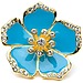 Blue Hibiscus Ring