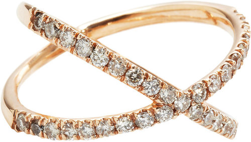 Eva Fehren Champagne Diamond Shorty Ring