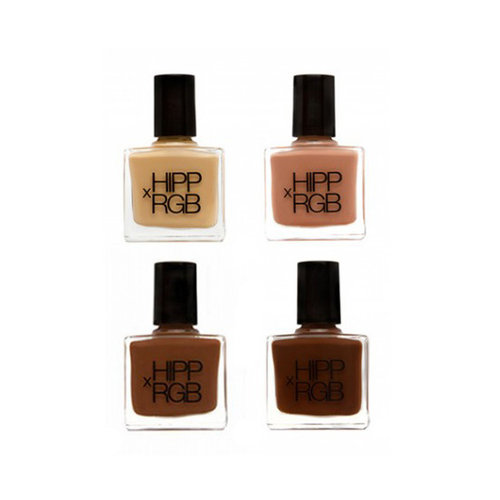 The custom colors in the HippxRGB Nail Foundation Collection ($16 each) were all formulated by celebrity manicurist Jenna Hipp to complement all skin tones.
The custom colors in the HippxRGB Nail Foundation Collection ($16 each) were all formulated by celebrity manicurist Jenna Hipp to complement all skin tones.
