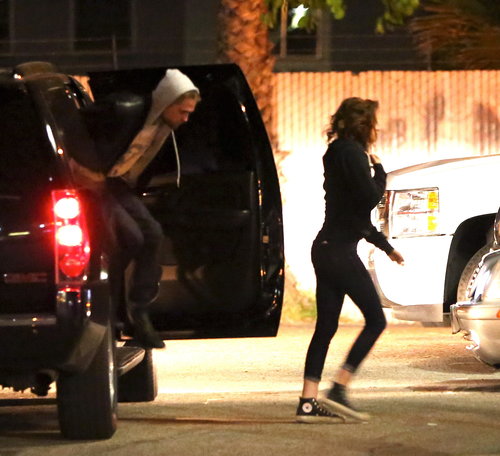 Kristen Stewart hopped out of the car before Robert Pattinson.
Kristen Stewart hopped out of the car before Robert Pattinson.