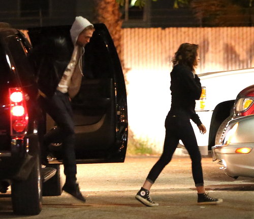 Robert Pattinson and Kristen Stewart arrived at Malo together.
Robert Pattinson and Kristen Stewart arrived at Malo together.