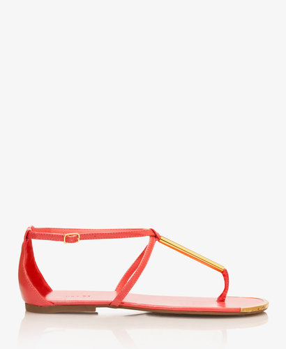 FOREVER 21 Metal-Trimmed Thong Sandals