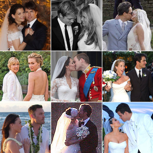 POPSUGAR Celebrity has rounded up images from over 100 of the most iconic and photogenic celebrity nuptials from the past. There are country bashes, city blowouts, and many more star-studded ceremonies to check out now.
POPSUGAR Celebrity has rounded up images from over 100 of the most iconic and photogenic celebrity nuptials from the past. There are country bashes, city blowouts, and many more star-studded ceremonies to check out now.