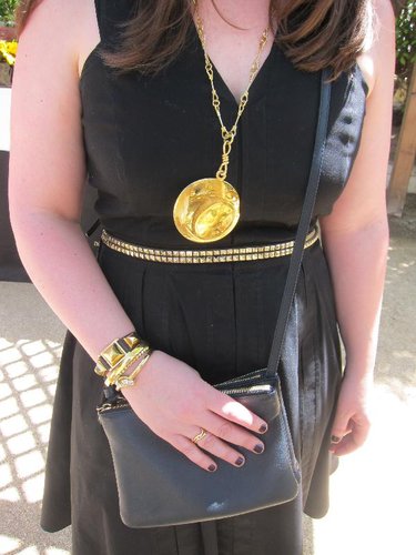We were captivated by the pieces layered together to make this tough look that reads a little glam, a little rock, a touch of disco, and a lot pop.
We were captivated by the pieces layered together to make this tough look that reads a little glam, a little rock, a touch of disco, and a lot pop.