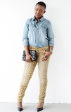 Denim on Printed Denim