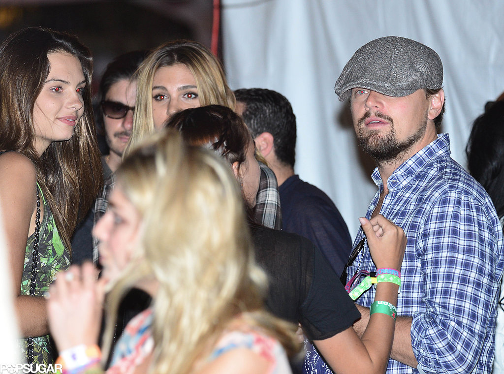 Leonardo DiCaprio chatted with a group of friends in 2013.
Leonardo DiCaprio chatted with a group of friends in 2013.