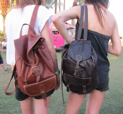 We spotted a few of our favorite models in matching distressed backpacks.
We spotted a few of our favorite models in matching distressed backpacks.