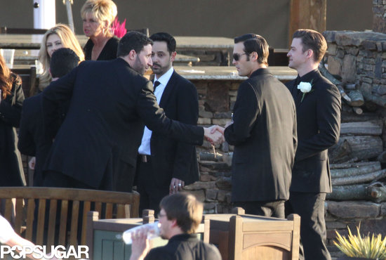 Justin Timberlake got together with pals at a wedding.
Justin Timberlake got together with pals at a wedding.
