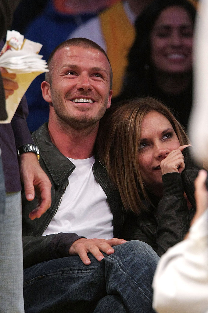 They showed love for their new town in May 2008 as they cuddled up at a Lakers game.
They showed love for their new town in May 2008 as they cuddled up at a Lakers game.