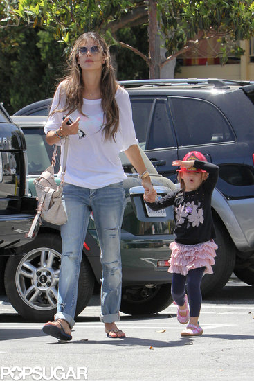 Alessandra Ambrosio Takes Her Little Firefighter Anja on an Errand Run Alessandra Ambrosio Takes Her Little Firefighter Anja on an Errand Run