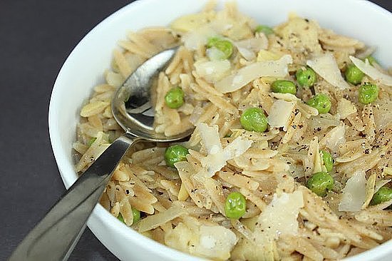 Artichokes and Peas: Whole Wheat Orzo With Artichokes and Peas Artichokes and Peas: Whole Wheat Orzo With Artichokes and Peas
