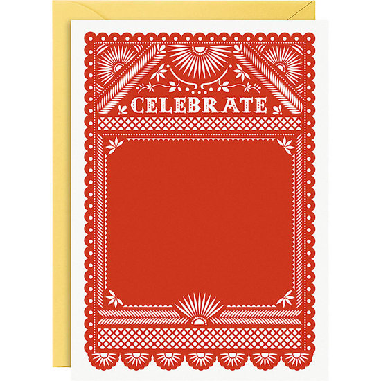 If a Facebook invite doesn't cut it, get guests in the spirit with these fiesta invitations ($6).
If a Facebook invite doesn't cut it, get guests in the spirit with these fiesta invitations ($6).