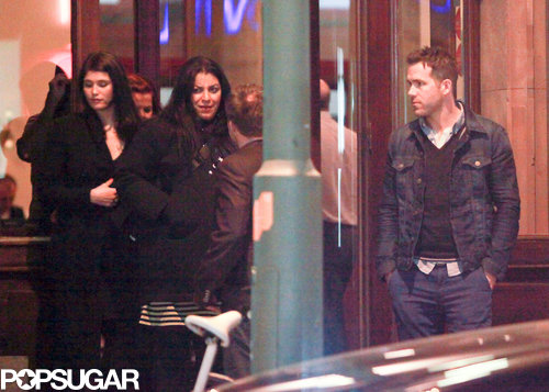 Ryan Reynolds and a group dined out in Berlin.
Ryan Reynolds and a group dined out in Berlin.