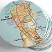 Recycled Map Coasters