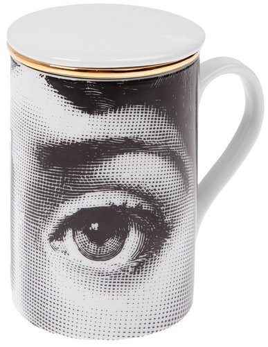 Fornasetti printed tea cup