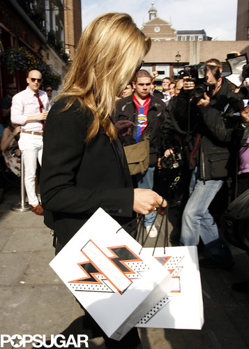 Kate Moss Goes Sheer For a Footwear Fete in London Kate Moss Goes Sheer For a Footwear Fete in London
