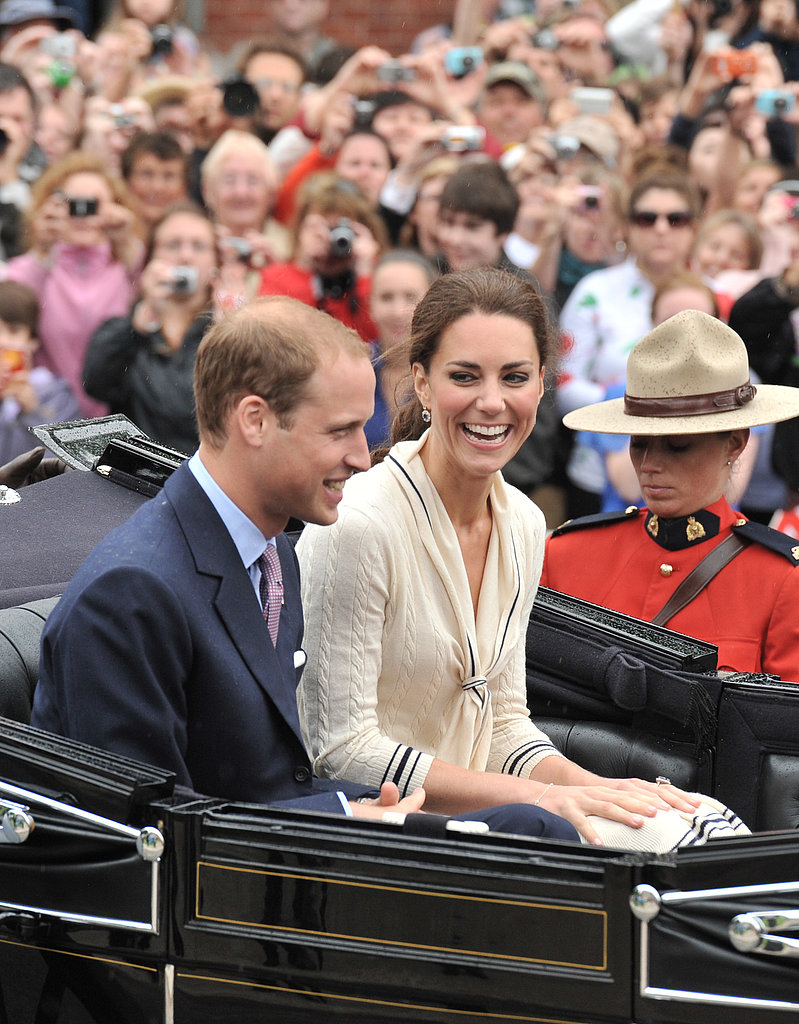 Kate and Prince William shared a laugh on Prince Edward Island in July 2011.
Kate and Prince William shared a laugh on Prince Edward Island in July 2011.