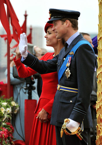 Prince William and Kate Middleton waved in sync during the June 2012 Diamond Jubilee celebrations in London.
Prince William and Kate Middleton waved in sync during the June 2012 Diamond Jubilee celebrations in London.