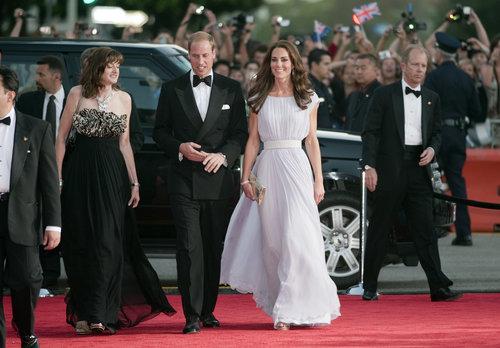 Prince William and Kate Middleton got dressed up to attend a July 2011 BAFTA event during their tour of Los Angeles.
Prince William and Kate Middleton got dressed up to attend a July 2011 BAFTA event during their tour of Los Angeles.