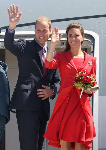 Kate Middleton and Prince William waved as they hopped on a plane out of Calgary in July 2011.
Kate Middleton and Prince William waved as they hopped on a plane out of Calgary in July 2011.