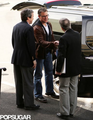 Matt Damon arrived in Cambridge, MA, for a special ceremony at Harvard University.
Matt Damon arrived in Cambridge, MA, for a special ceremony at Harvard University.