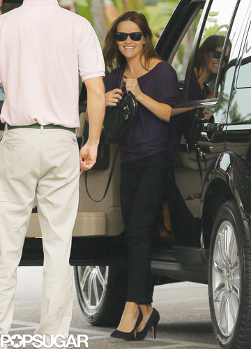 Reese Witherspoon smiled big as she hopped out of her car.
Reese Witherspoon smiled big as she hopped out of her car.