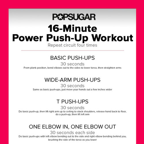 Push-Up Circuit Workout Poster