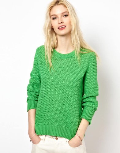 YMC Handknit Moss Stitch Sweater