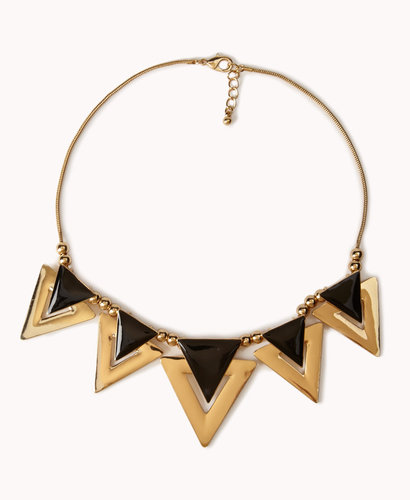 FOREVER 21 Bejeweled Bib Necklace