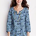 Women's Regular Bracelet Sleeve Pattern 2-pocket Linen Tunic