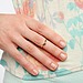 Delicate V Midi Ring