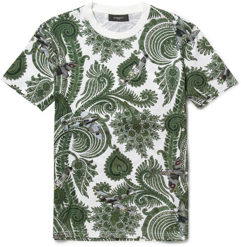 Givenchy Paisley and Plane-Print Cotton T-Shirt