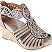 EARTHIES Caradonna Suede Wedge Sandals