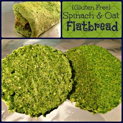 Gluten Free Spinach & Oat Flatbread